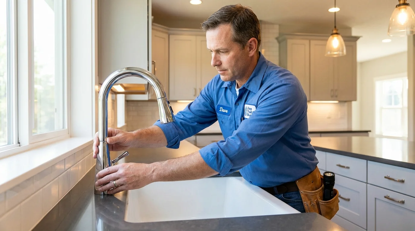 Kitchen faucet installation by Johns Plumbing LLC in Acworth